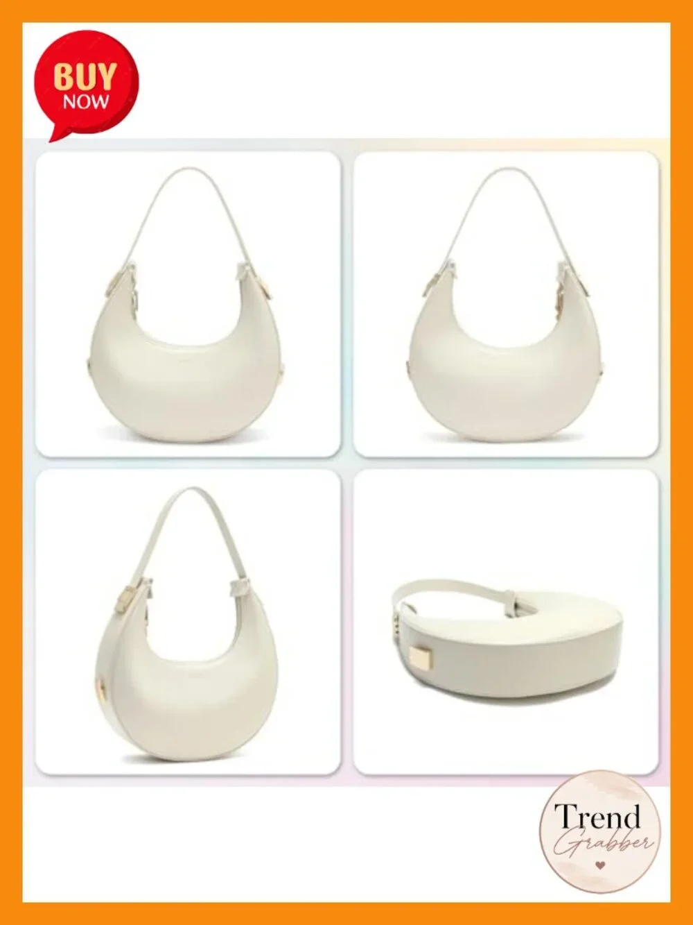 Women's 3-Way Adjustable Strap PU Leather Hobo Shoulder Bag with 2 Zipper